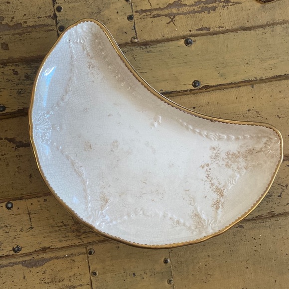 VINTAGE BOHO CRESCENT MOON HANDCRAFTED JEWELRY TRAY TRINKET DISH MISC - Picture 4 of 9